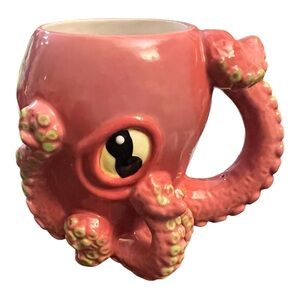 Pink Octopus Coffee Mug By Plug 15oz
